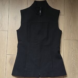 ICEBERG Black Sleeveless Zip-Up Vest SIZE L